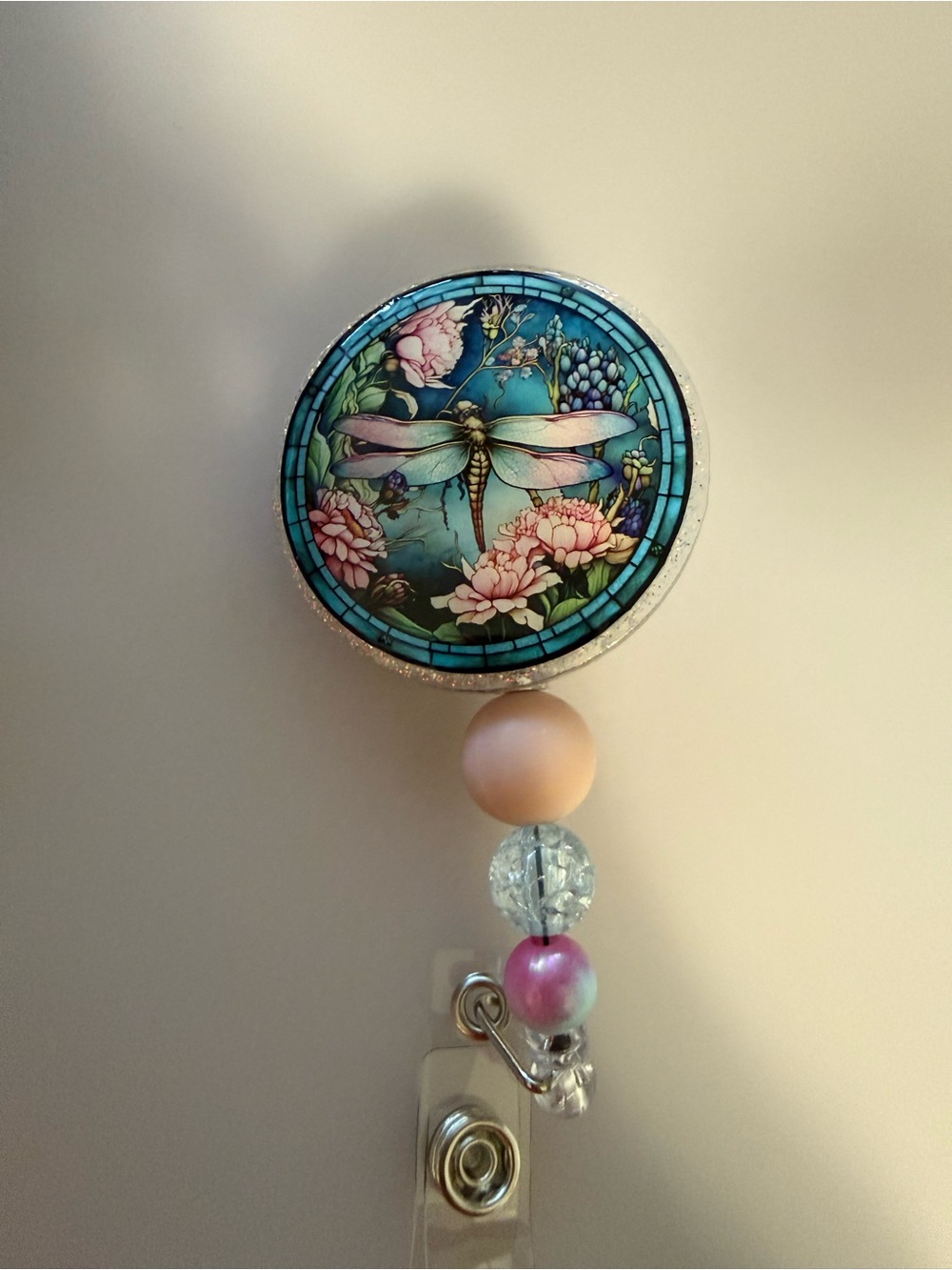 Dragonfly Floral‎ Badge Reel